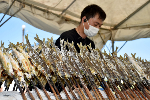 アユ料理 今年は屋外で 延岡市で鮎やなオープン デジタル夕刊 プレみや